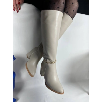 KB-505 Kuback Bej Günlük Kadın Çizme