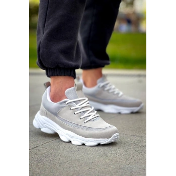 KB-707  Kuback Taş Süet Yüksek Taban Bağcıklı Günlük Erkek Ayakkabı