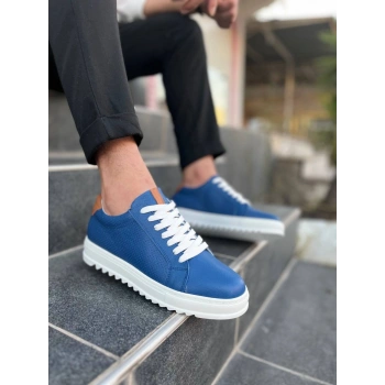 KB-DX2 Kuback Mavi Deri Günlük Erkek Ayakkabı