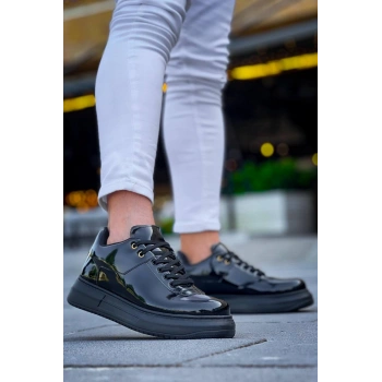 KB-X20 Kuback Kömür Rugan  Günlük Erkek Ayakkabı