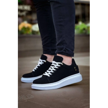 KB047  Kuback Siyah Süet Günlük Erkek  Ayakkabı