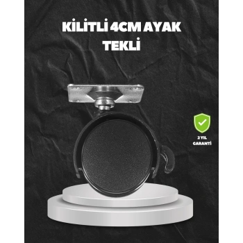Kilitli 4 cm Evrensel Tekerlek Ayak Tek Adet