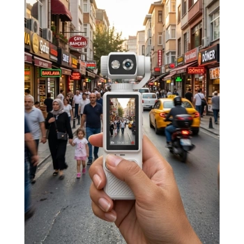 Kompakt 4K Video Kamera Otomatik Netleme ve Dahili Işık Destekli El Kamerası