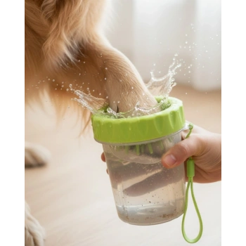 Köpek Pati Temizleyici Yıkama Kabı Halı ve Zemin Koruyucu