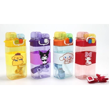 Kuromi Ve Arkadaşları Çift Bölmeli Pipetli Suluk