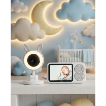 LCD Ekranlı Bebek İzleme Kamerası Ninnili Gece Görüşlü Güvenlik Sistemi