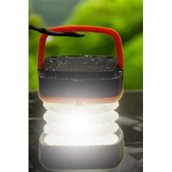 Led Lamba Kamp Lambası Hafif Taşınabilir Şarj Süreli Akordeon El Fenerli