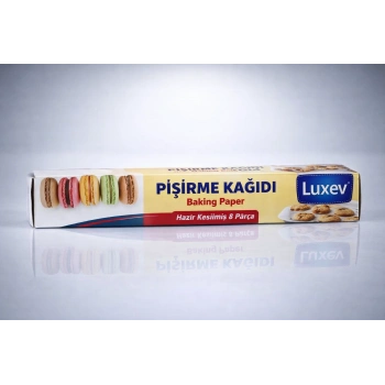 Luxev Pişirme Kağıdı Hazır Kesilmiş 8 Parça Yağlı Kağıt Fırın Kağıdı Baking Paper