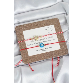 Marteniçka Bileklik 2li Yonca ve Nazarlı Model