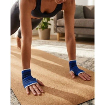 Mavi Bilek Koruyucu Spor Destekliği Çift El İçin Evrensel Boy