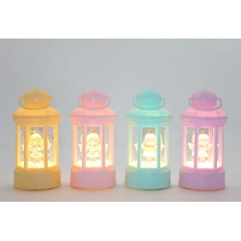 Melek Figürlü Işıklı Kar Küresi