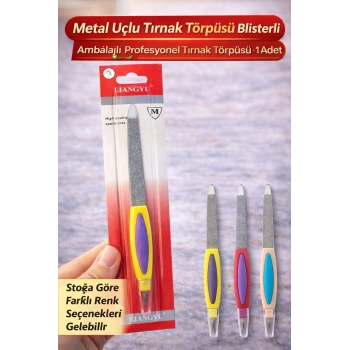 Metal Uçlu Tırnak Törpüsü Blister Ambalajlı Profesyonel Tırnak Törpüsü 1 Adet