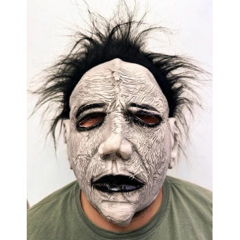 Michael Myers Siyah Saçlı Yüz Maskesi