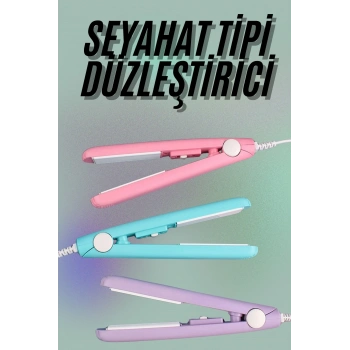 Mini Düzleştirici Seramik Kaplama Seyahat Tipi Elektriklenme Karşıtı