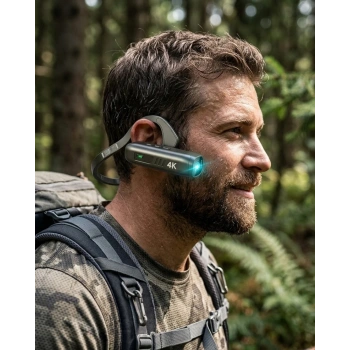 Mini Giyilebilir Vlog Kamera WiFi Uygulama Kontrol 4K Video Kayıt