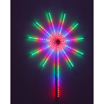 Modüler RGB LED Duvar Işığı Havai Fişek Efektli Uzaktan Kumandalı