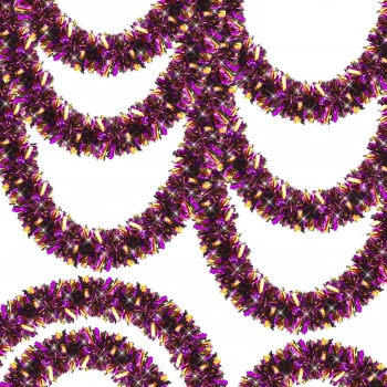 Mor Turuncu Garland Çift Renk Sim Süs