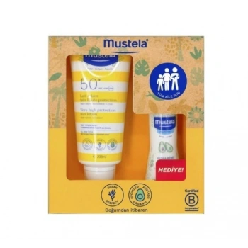 Mustela Güneş Losyonu SPF50 200 ml + Mustela Hydra Bebe 100 ml