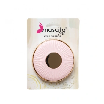 Nascita Taşınabilir Çanta Aynası Pembe 9 cm