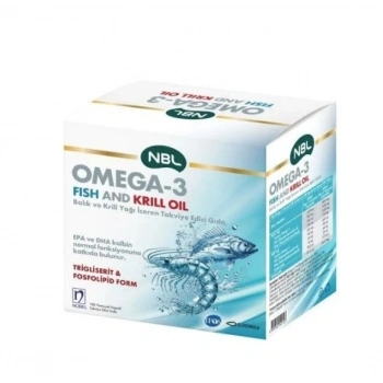 NBL Omega-3 Balık ve Krill Oil 100 Yumuşak Kapsül