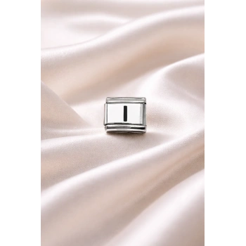 Nomination Uyumlu I Harf Charm | Çelik Bileklik Aksesuarı | Kişiye Özel Harf Modülü | Minimal & Zarif