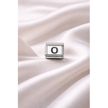 Nomination Uyumlu O Harf Charm | Çelik Bileklik Aksesuarı | Kişiye Özel Harf Modülü | Minimal & Zarif