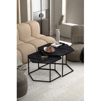 Orta Sehpa Altıgen İkili Lüx Bendir