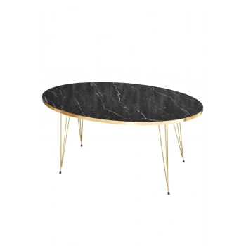 Orta Sehpa Elips Gold Bendir Tel