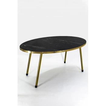 Orta Sehpa Elips GOLD Metal Ayak Bendir GOLD