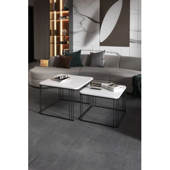 Orta Sehpa İkili Alize Beyaz