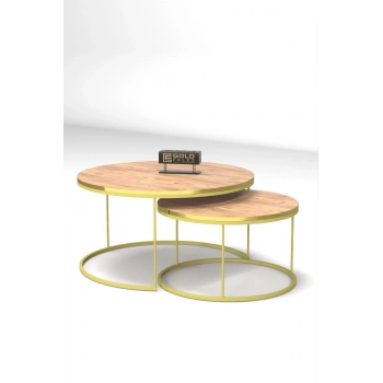 Orta Sehpa Ikili Lüx Specıal Gold Ceviz