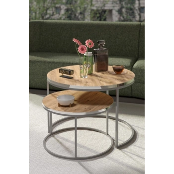 Orta Sehpa Ikili Lüx Specıal Gümüş Ceviz