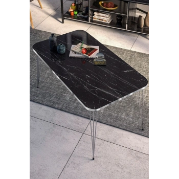 Orta Sehpa Kare Gümüş Bendir Tel