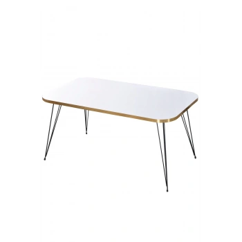 Orta Sehpa Kr Çift Gold Krem Tel Ayak