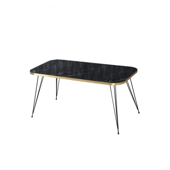 Orta Sehpa Kr Siyah Ayak Altın Bendir Tel