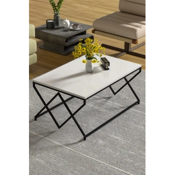 ORTA SEHPA V LÜX BEYAZ