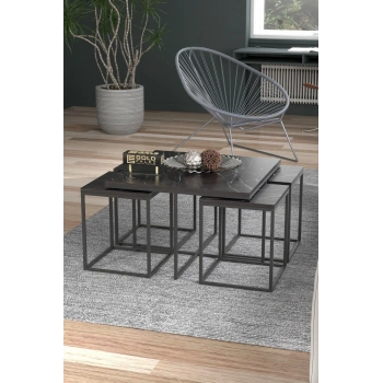 Orta Sehpa Ve Zigon Sehpa 5li Lüx Set Bendir