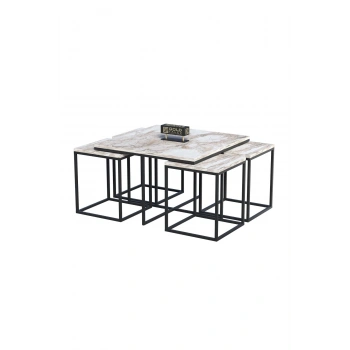 Orta Sehpa Ve Zigon Sehpa 5li Lüx Set EFES