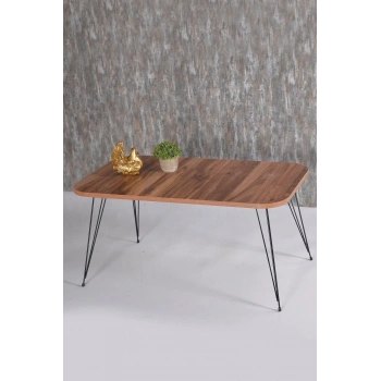 Orta Sehpa Ve Zigon Sehpa Ceviz Set Tel Ayak Kr