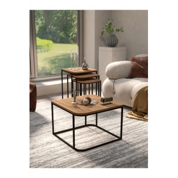 Orta Sehpa Ve Zigon Sehpa Damla Atlantik Çam