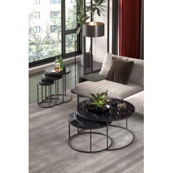 ORTA SEHPA VE ZİGON SEHPA SET İKİLİ LÜX C ZİGON BENDİR