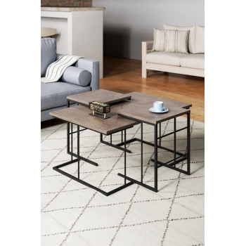 ORTA SEHPA VE ZİGON SEHPA SOLO SET GORDİON