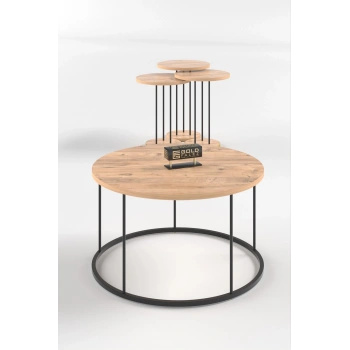 ORTA SEHPA VE ZİGON SEHPA TERRA SET ATLANTİK ÇAM