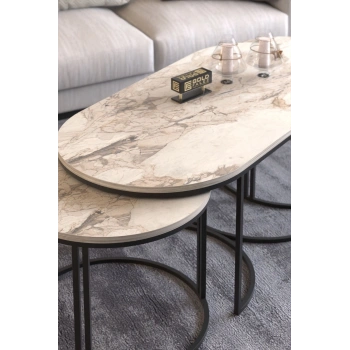 ORTA SEHPA ZİGON SEHPA YAN SEHPA 3 LÜ SET  DOLUNAY EFES