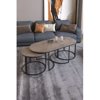 ORTA SEHPA ZİGON SEHPA YAN SEHPA 3 LÜ SET  DOLUNAY GORDİON