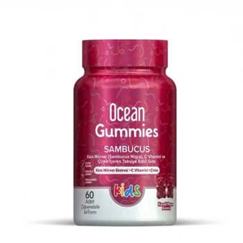 Orzax Ocean Gummies Sambucus Kids 60 Adet Çiğnenebilir Jel Form