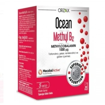 Orzax Ocean Methyl B12 Sprey 1000 mg 5 ml
