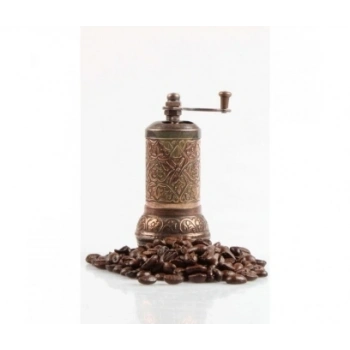 Osmanlı Motifli Kahve ve Baharat Değirmeni Bakır