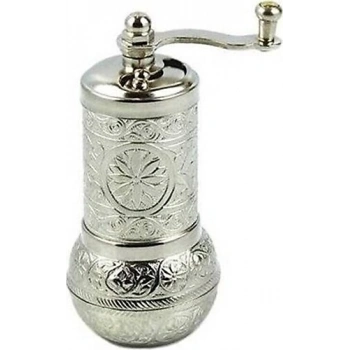 Osmanlı Motifli Kahve ve Baharat Değirmeni Gümüş