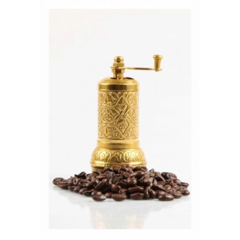 Osmanlı Motifli Kahve ve Baharat Değirmeni Sarı